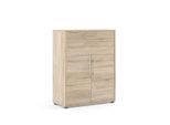 Archivio Per Ufficio Prism, 2 Cassetti E 2 Ante, Struttura In Rovere, Decoro.