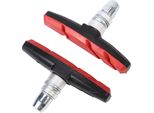 1 Paio Di Pastiglie Freno Per Bicicletta Per V-Brake, Blocchi In Gomma Per Mountain Bike E City Bike, Rosso