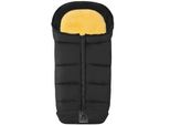 Fußsack HEITMANN FELLE "Eisbärchen - Komfort 2 in 1 Lammfell Winterfußsack - Premium Qualität", Kinder, schwarz, Polyester, Fußsäcke Fußsack, mit Lammfell-Einlage, für Kinderwagen und Buggy, waschbar