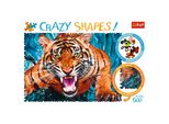 Trefl Puzzle Crazy Shapes Tiger, Raubkatze, 600 Teile, 68.3 X 48 Cm, 11110