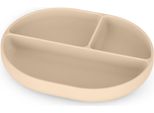 Piatto In Silicone A Scomparti Ovale Beige 6M+ Petite&Mars