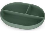 Piatto In Silicone A Scomparti Ovale Verde 6M+ Petite&Mars