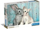 500 Pezzi. Cb Hqc Gatto E Coniglietto