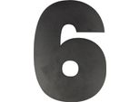 Numero Civico Nero 30Cm Numero 6 - Per Pezzo