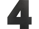Numero Civico Nero 15 Cm Numero 4 - Al Pezzo