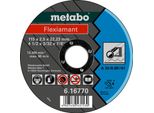 Metabo Flexiamant 115X2,5X22,23 Acciaio, Disco Da Taglio, Versione Diritta 25 Pz