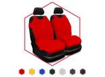 Coprisedili Auto Coprisedili Auto Universali Set Rosso 1+1 Per Hyundai Santa Fe