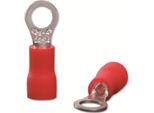 Quadrios 22C441 Capocorda Ad Anello Sezione (Max.)=1,5 Mm² Foro-Ø=4,3 Mm Parzialmente Isolato Rosso 1 Set (22C441)