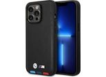 Etui Bmw Bmhcp14X22Ptdk Iphone 14 Promax 6,7 Czarny/Black Leather Stamp Tricolor