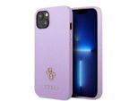 Guess Guhcp13Sps4Mu Iphone 13 Mini 5,4 Purpurowy/Purple Hardcase Saffiano 4G Small Metal Logo