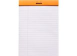 Blocco Note N. 16 A5 14,8X21Cm 80 Fogli 80G Foderati Con Bordo Arancione Confezione Da 10