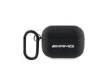 Amg Amap2Slwk Custodia Per Airpods Pro 2 (2022/2023) In Pelle Nera/Nera Logo Bianco