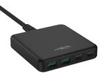Ansmann Caricatore Usb 65W 4 Porte, Caricatore Veloce USB-C/USB-A
