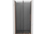Mexen Velar Porta Doccia Scorrevole 110 Cm, Grafite, Rame Spazzolato - 871-110-000-41-65