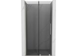 Mexen Velar Porta Doccia Scorrevole 110 Cm, Grafite, Nichel Spazzolato - 871-110-000-41-97