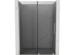 Mexen Velar Porta Doccia Scorrevole 150 Cm, Grafite, Nichel Spazzolato - 871-150-000-41-97