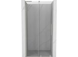Mexen Velar L Porte Doccia Scorrevoli 110 Cm, Trasparente, Nichel Spazzolato - 871-110-003-01-97