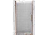 Mexen Velar L Porta Doccia Scorrevole 110 Cm, Brina, Rame Spazzolato - 871-110-003-31-65