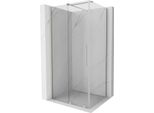 Mexen Velar Cabina Doccia Scorrevole 130 X 85 Cm, Trasparente, Nichel Spazzolato - 871-130-085-01-97
