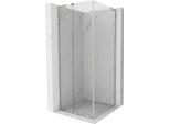 Mexen Velar L Cabina Doccia Scorrevole 110 X 110 Cm, Trasparente, Nichel Spazzolato - 871-110-110-03-97