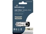 Mediarange MR1951 Mediarange Usb-Stick Schwarz, Silber 16 Gb