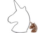 Tagliabiscotti In Acciaio A Forma Di Unicorno 9 Cm