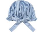 Inf 19 Berretto Da Notte In Seta Momme - Nastro Regolabile, Per Dormire, 1 Pezzo Blu