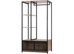 Armadio A Giorno In Legno - Appendiabiti E Armadio A Scomparti - Tanto Spazio - Legno Chiaro - 90 X 40 X 167 Cm
