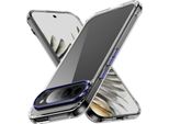Custodia Trasparente Per Google Pixel 10 Pro Xl Retro Rigido, Cornice Morbida In Tpu, Custodia Protettiva Antiurto Viola