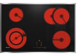 MIELE Elektro-Kochfeld KM 6522 FR, grau (edelstahl), B:76,4cm H:4,3cm T:50,4cm, Kochfelder