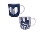 Set Di 2 Eleganti Tazze In Porcellana Dal Design Unico