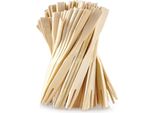 100 Forchette In Legno Di Bambù Per Snack E Antipasti - Usa E Getta