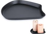 Supporto Per Composizioni Decorative Di Candele, Metallo, Nero, 17X15,5 Cm