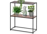 Mensola In Metallo Nero 70X30,5X85 Cm