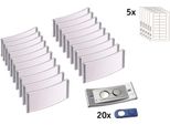 Badgepoint Nome Scudo Polar POL30MA66-20DR 70X30Mm E.St 20St.