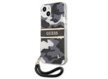 Guess Guhcp13Mkcabbk Custodia Rigida Per Iphone 13 / 14 / 156.1 Czarny/Nero Collezione Cinturino Camo