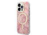 Zestaw Guess Gubpp14Lhjeacsp Custodia+ Caricatore Iphone 14 Pro 6,1 RóżOwy/Rosa Custodia Rigida Jungle Magsafe