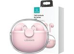 Usams Cuffie Bluetooth 5.1 Tws Buseries Senza Fili Rosa/Rosa Bhubu04