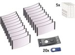 Badgepoint Namensschild Polar POL30MA02-20DR 70X30Mm An 20St.