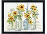 Kit Punto Croce Contato Design Works "Sunflower Spectacular"", 36X46Cm"