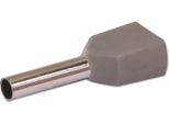 Ghiera Binata Quadrios, 22C434, 0,75 Mm², Grigio, Parzialmente Isolato, 100 Pezzi