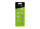 Green Cell Blister 10X Lithium Battery CR2025 3V 160Mah Button