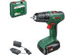 Bosch Easydrill 18V-40 - Trapano/Avvitatore A Batteria - 2 Velocità - Mandrino Portapunte 13 Mm - Ingranaggio Di Caricamento 40 N-M
