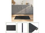 The Living Store Tappeto Rettangolare Grigio 60X100 Cm Bamboo