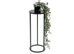 Dandibo Sgabello Per Fiori In Metallo Nero Rotondo Da 50 Cm Tavolino Portafiori 96316 S Colonna Portafiori Moderna Sgabello Per Piante