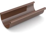 Bryza Gutter, Grondaia In Plastica Ø 125 Mm, Lunghezza 2 M, Marrone Ral 8017