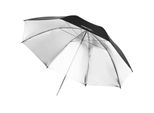 Walimex Ombrello Reflex Nero/Argento A 2 Strati, 109 Cm