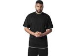 Urban Classics T-Shirt Contrast Tall Tee Nero/Bianco-Xxl