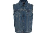 Urban Classics - Denim Weste Denim Blu - S