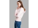 Urban Classics TB1524 | Felpa Con Cappuccio Da Donna Con Polsini A Coste - Colore: Rosa - Taglia: Xs